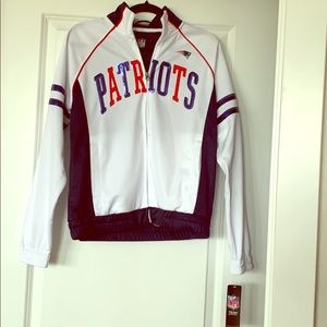 Fun sequined NFL official Patriots zip jacket